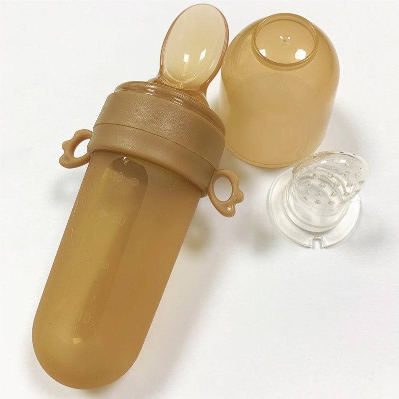 Discover the Baby Silicone Squeeze Cereal Feeder